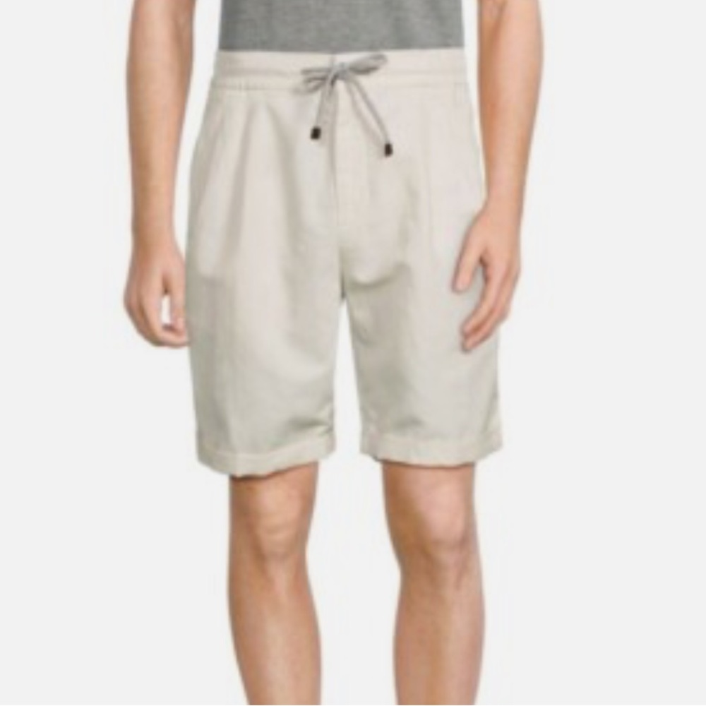Brunello Cucinelli Linen Blend Casual Shorts Size 52